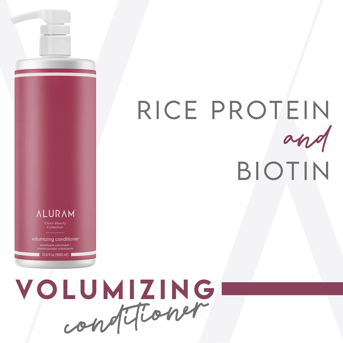 ALURAM conditioner being poured for easy styling and lift.
