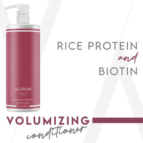 ALURAM conditioner being poured for easy styling and lift.