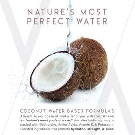 ALURAM Volumizing Conditioner bottle illustrating weightless lift on hair strand.