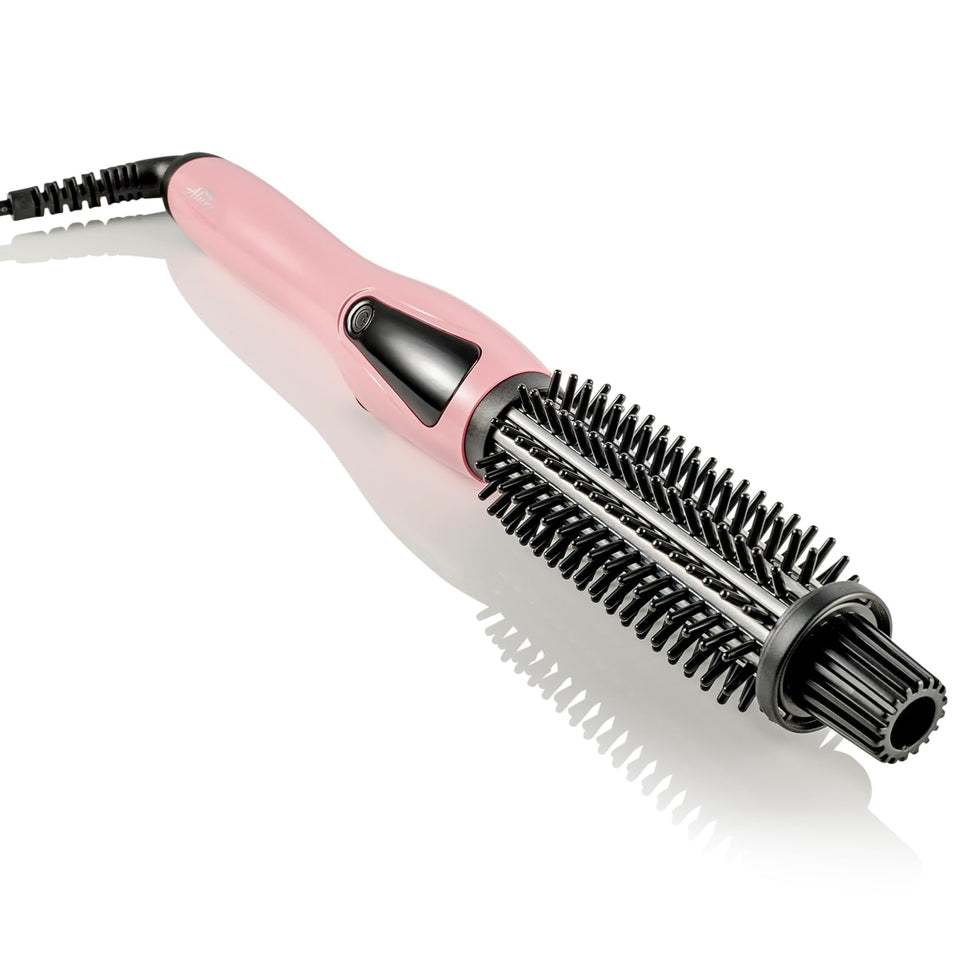 Alure 3-in-1 ionic heated brush anti-scald bristles for safe styling.
