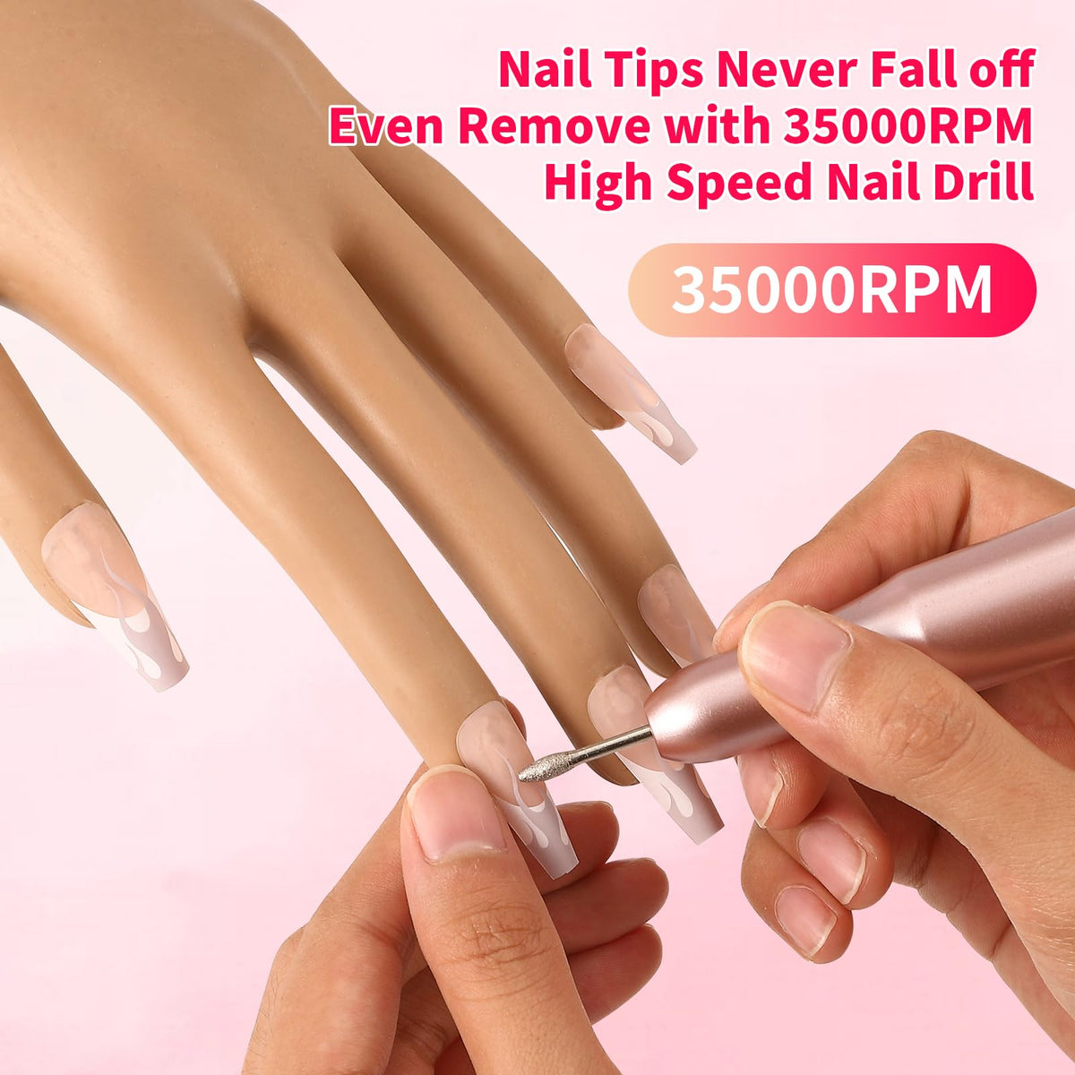 Flexible ALUROICE fingers ideal for multiple nail art techniques and angles.