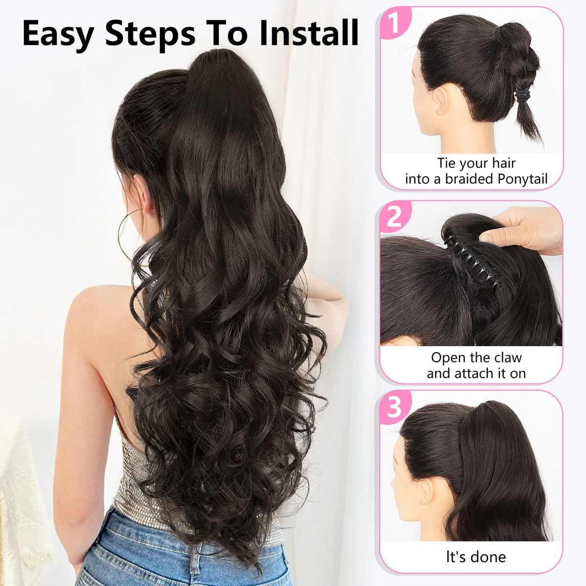 ALXNAN care tips help you keep the ponytail smooth and fluffy.