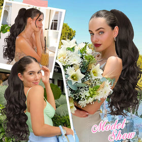 ALXNAN ponytail fits everyday wear and special occasions with ease.