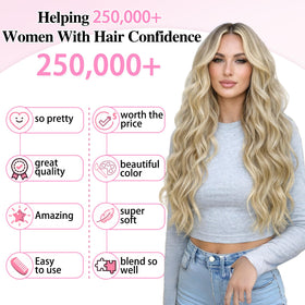 ALXNAN beach-blonde clip-ins offer versatile styling for daily looks.
