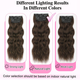 ALXNAN clip-in extensions shiny finish enhances everyday and special occasions.