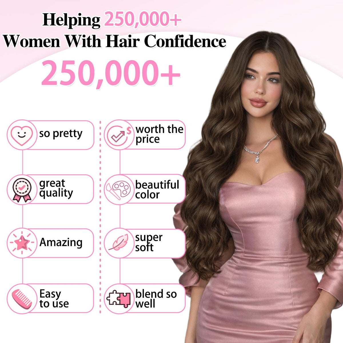 ALXNAN clip-in extensions care guide for longer-lasting style.
