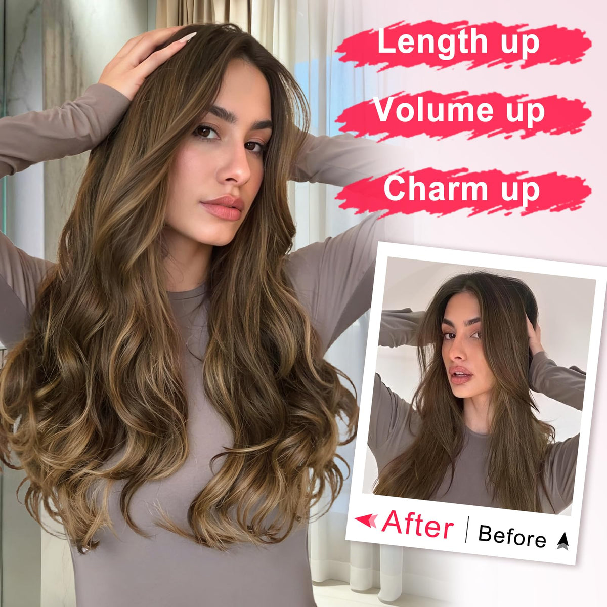 ALXNAN clip-in extensions demonstrate secure invisible attachment and comfortable wear