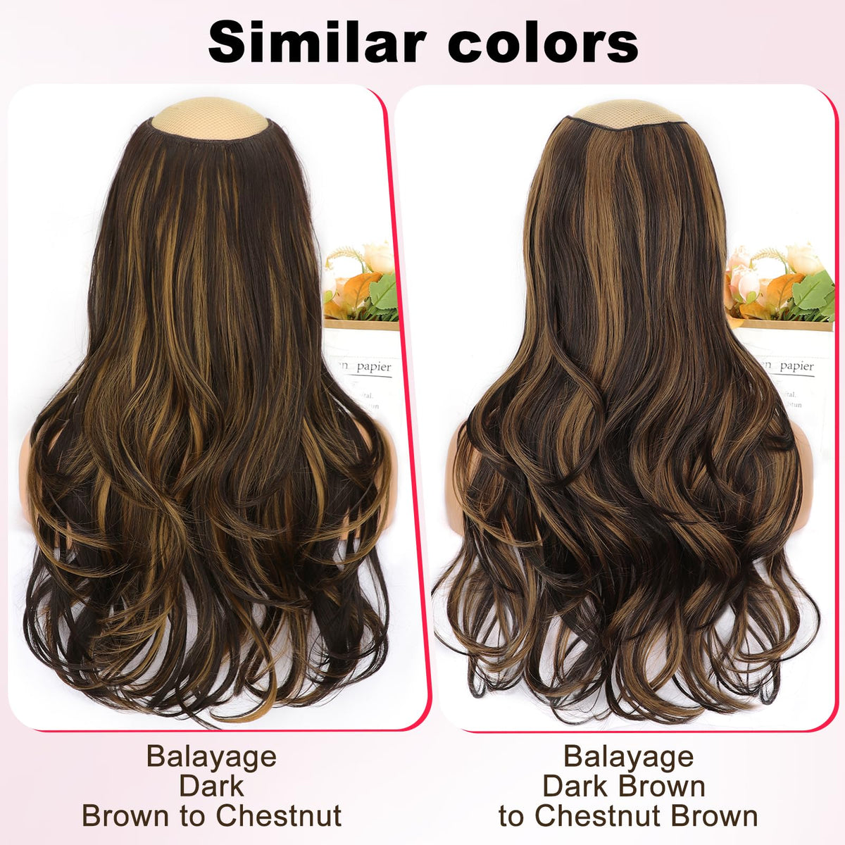 ALXNAN daily-use hair extensions ideal for events, parties, or cosplay
