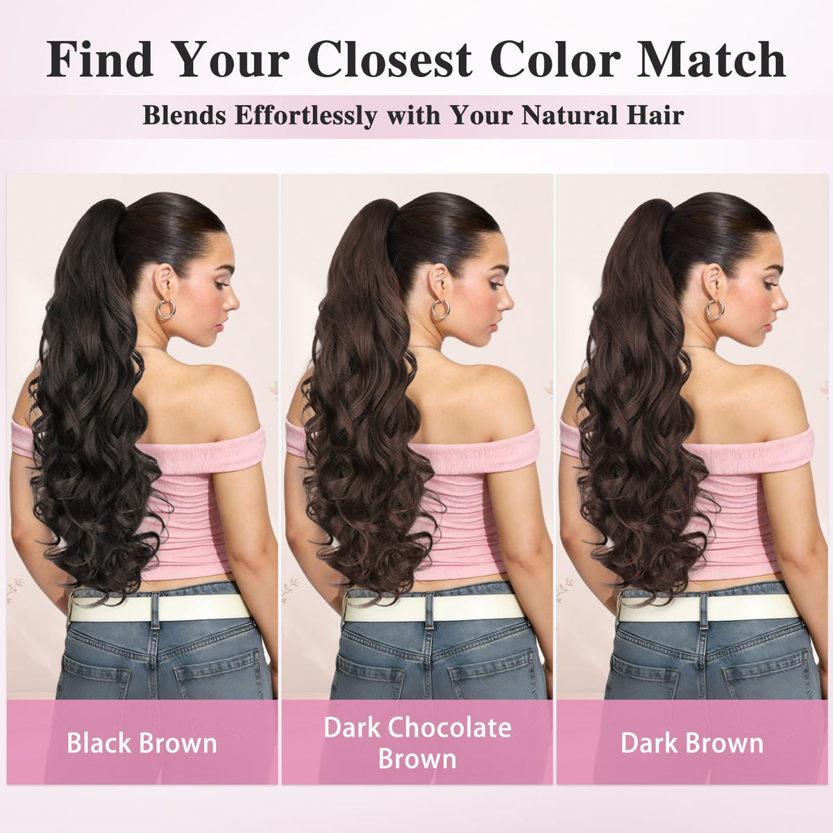 ALXNAN gift-ready pony-tail extension image suitable for friends or family.