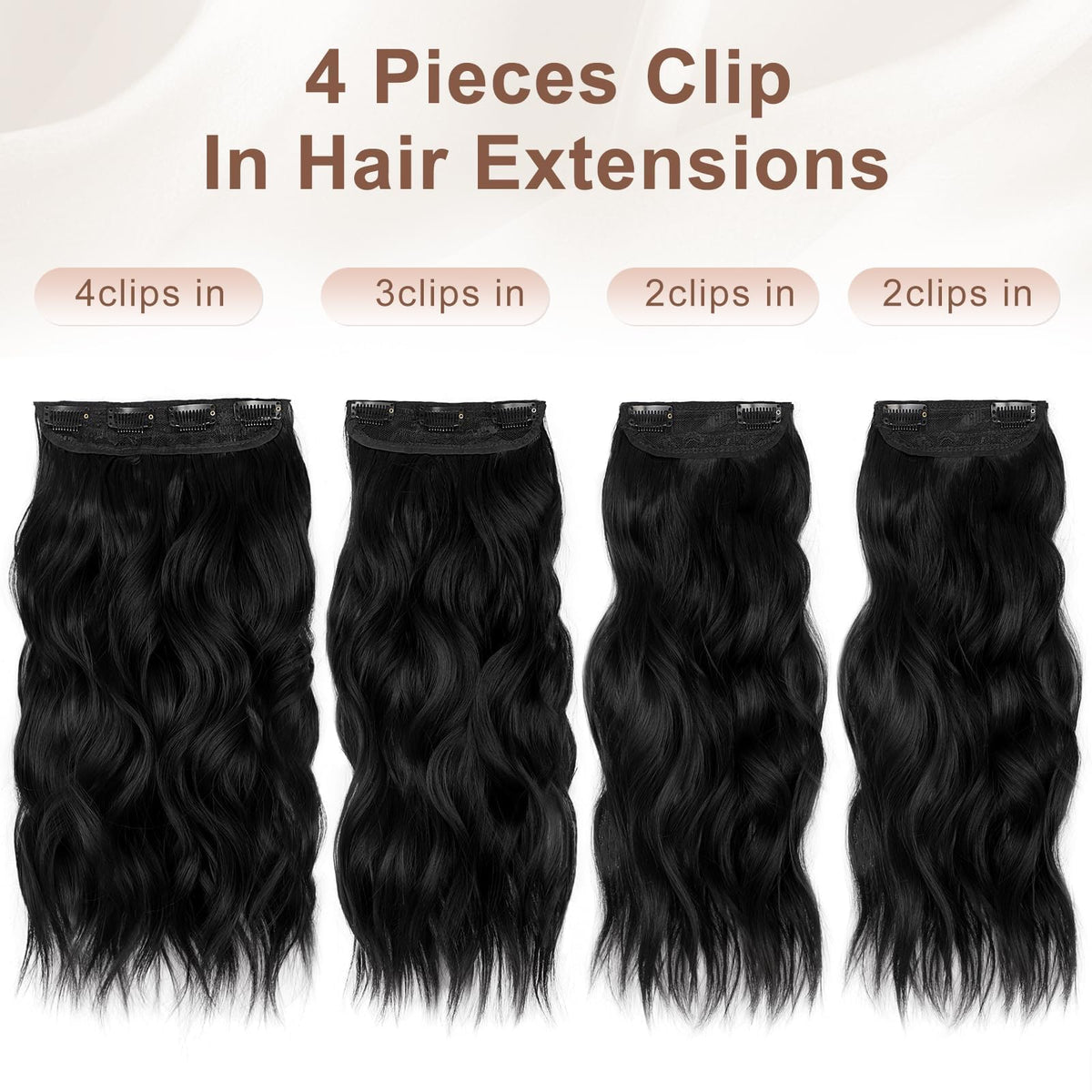 ALXNAN length-adding extension on model shows fuller, voluminous look.