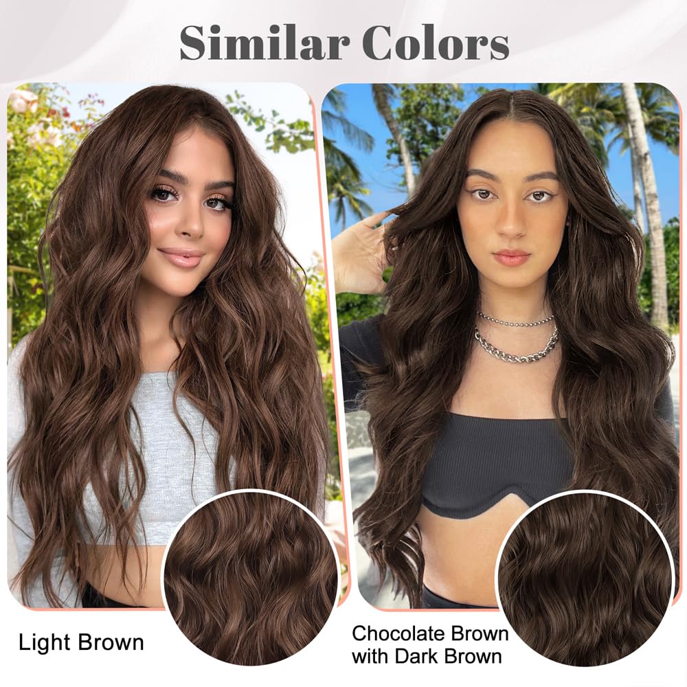 ALXNAN long wavy extension on hairline showing bounce