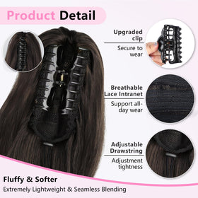 ALXNAN ponytail color palette reference helps you choose a matching shade.