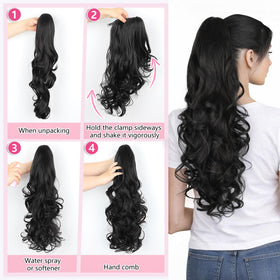ALXNAN ponytail for wedding or formal looks with added volume