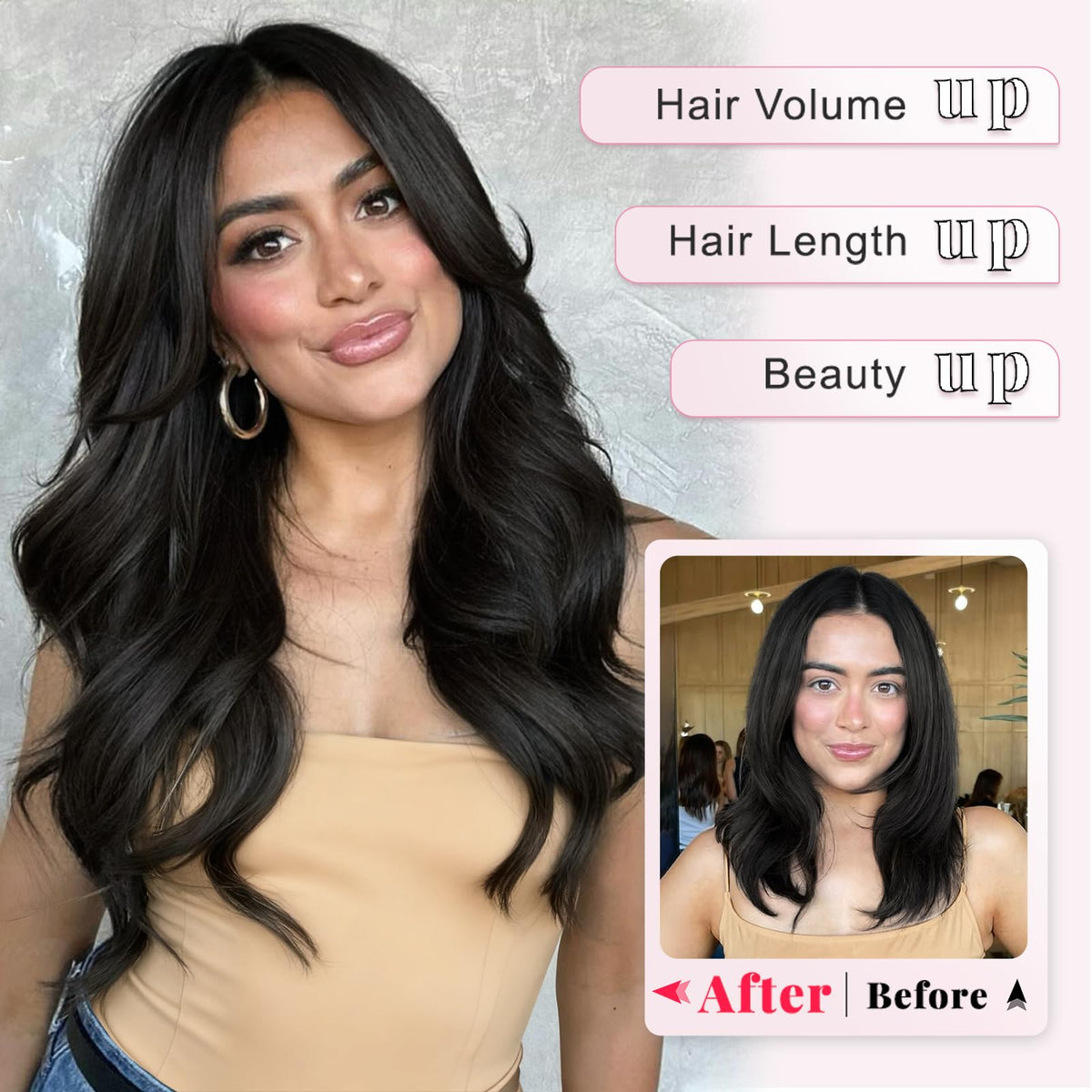 ALXNAN soft full-head synthetic hairpieces for comfortable all-day wear
