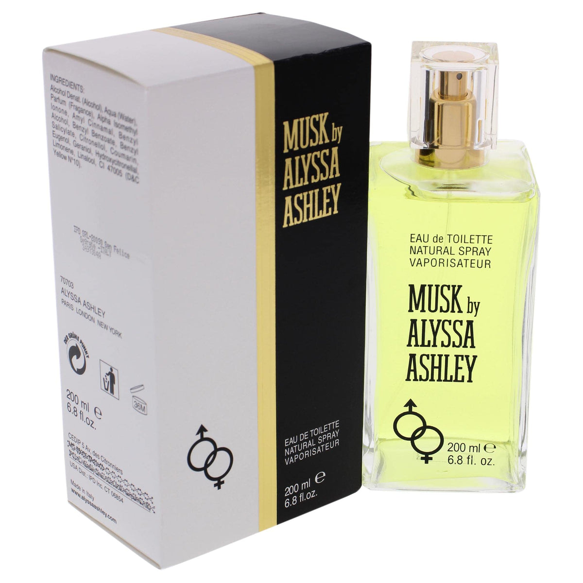 Alyssa Ashley Musk base notes close-up with vanilla and musk for all-day warmth.