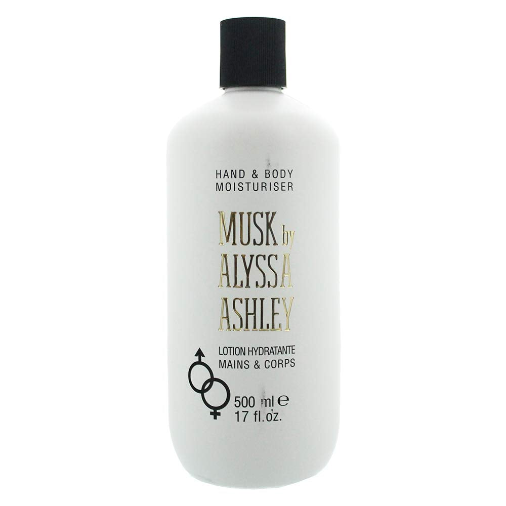 Alyssa Ashley Musk pump dispenser delivers lotion quickly, leaving skin hydrated.