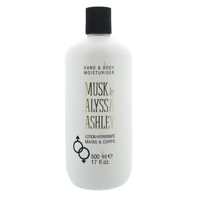 Alyssa Ashley Musk pump dispenser delivers lotion quickly, leaving skin hydrated.