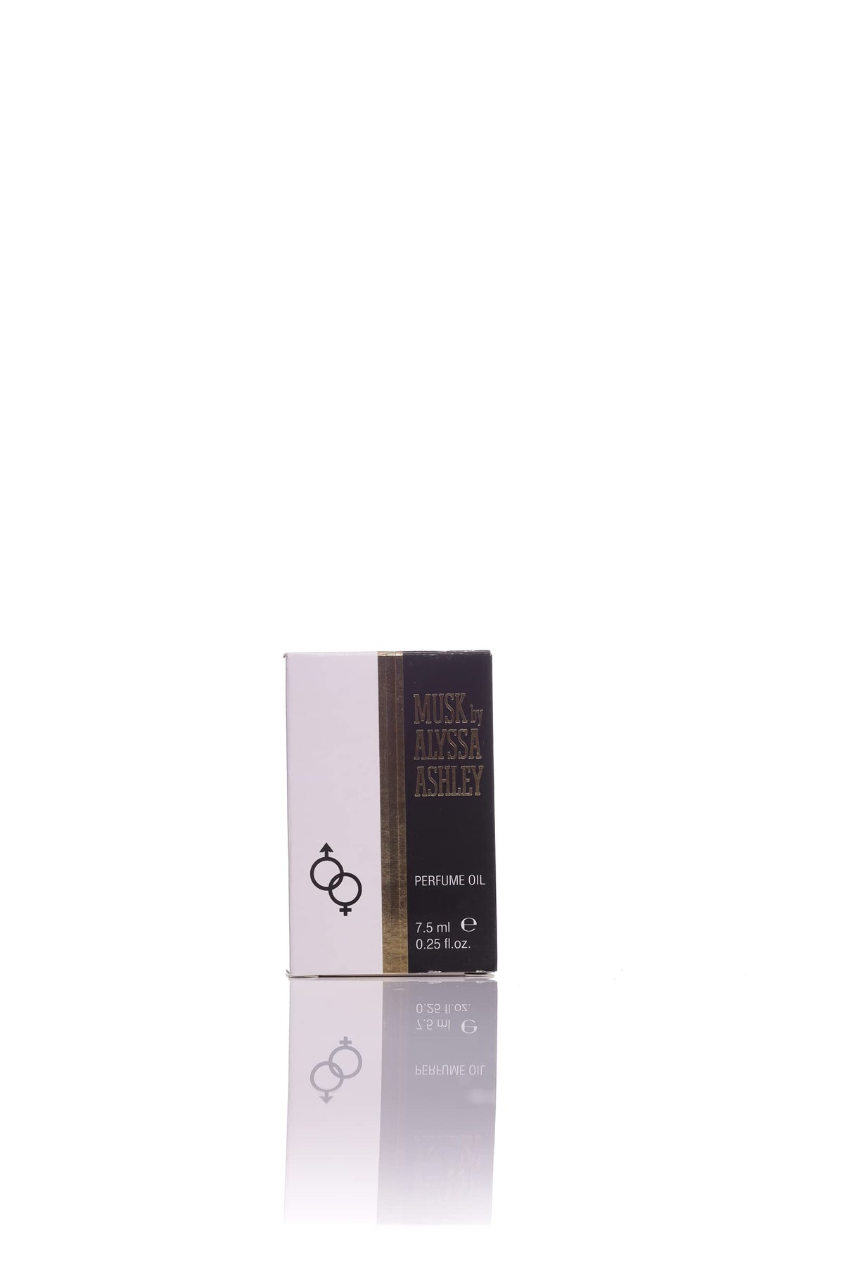 Alyssa Ashley Musk perfume oil on wood table scene for everyday elegance