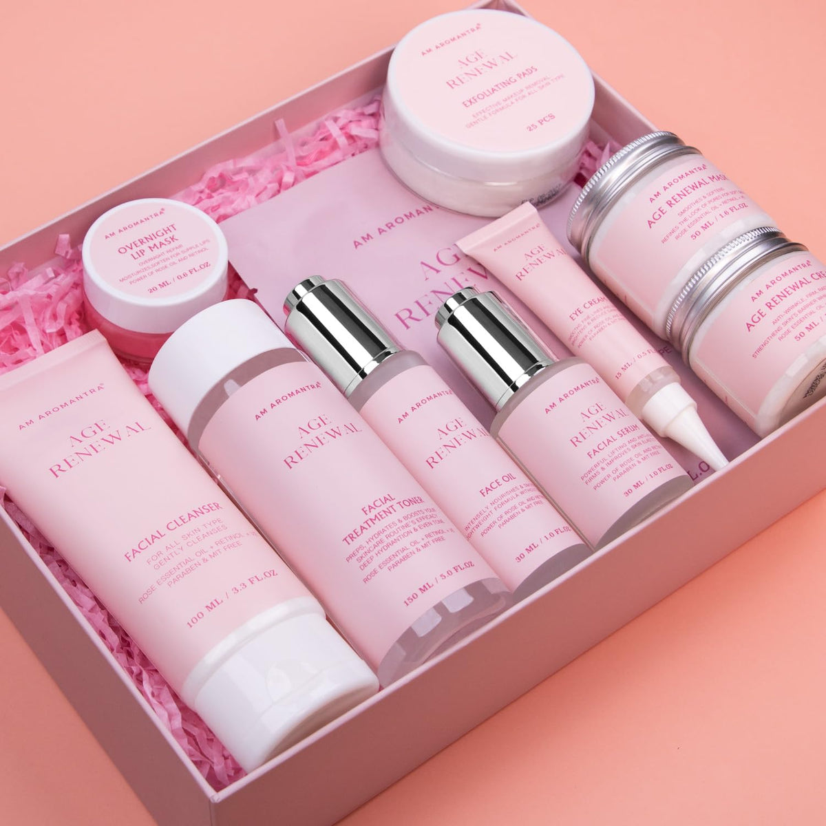 AM AROMANTRA Mother's Day gift box for a pampering skincare routine.