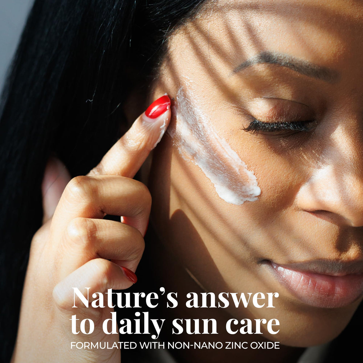 Amallow zinc-oxide barrier closeup highlights mineral protection without chalky residue