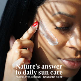 Amallow zinc-oxide barrier closeup highlights mineral protection without chalky residue