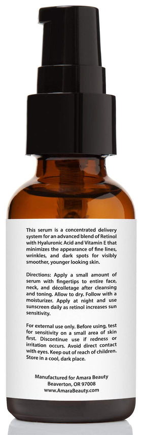 Amara Beauty hyaluronic acid and green tea blend for hydration and calm skin