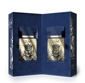 Amaran Parfums Qamarain For Him bottle cap close-up highlighting premium craftsmanship.