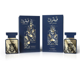 Amaran Parfums Qamarain For Him lifestyle shot suggesting fresh citrus and woody base.