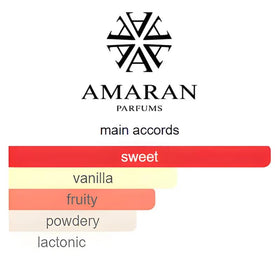 AMARAN TARAF VERDE base notes of vanilla and musk provide lasting warmth.