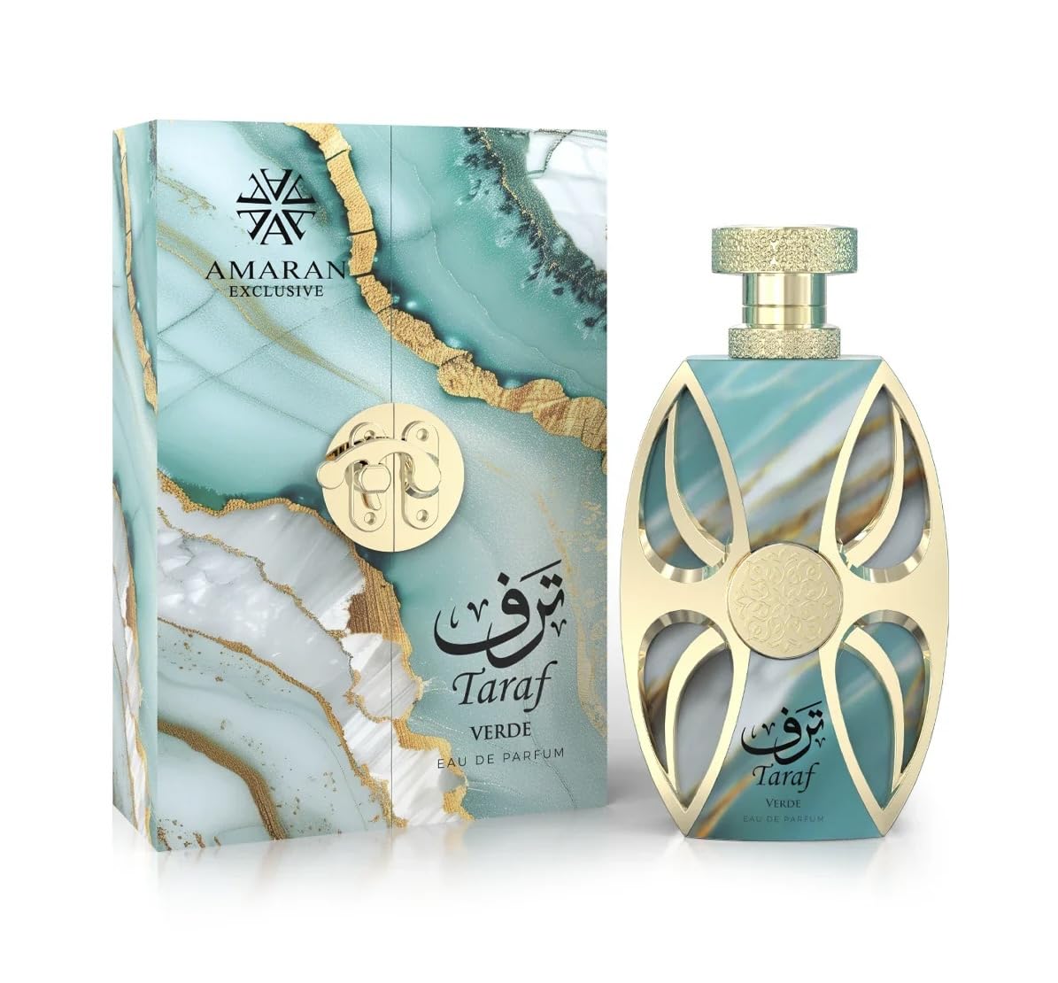 AMARAN TARAF VERDE heart notes blend marshmallow and berries for a playful gourmand aura.