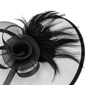 Amariver elegant black accessory suitable for weddings or cocktail parties.