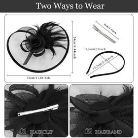 Amariver women's derby hat in black for versatile occasions.