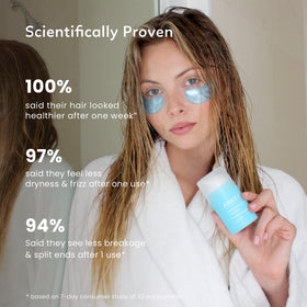 Pump-action application of AMAXY Serum for even distribution.