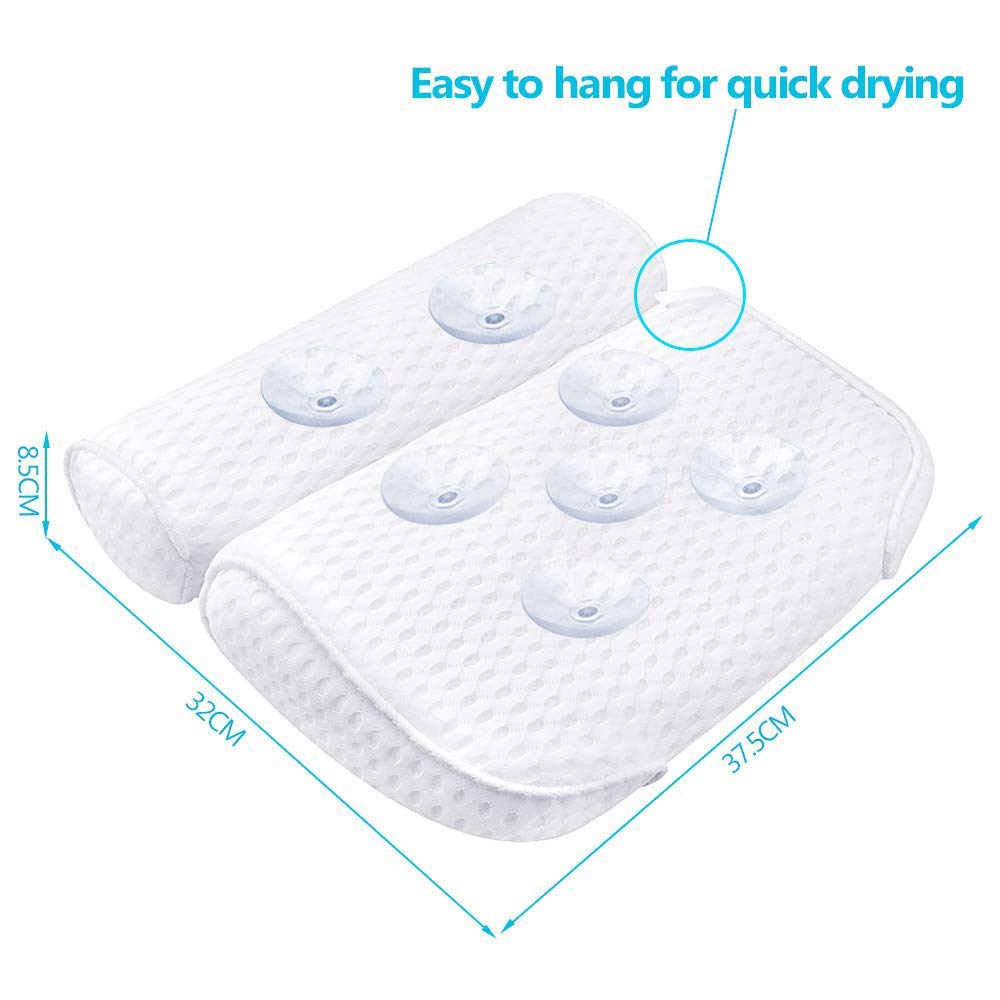 AmazeFan pillow machine-washable with built-in hook for fast air drying