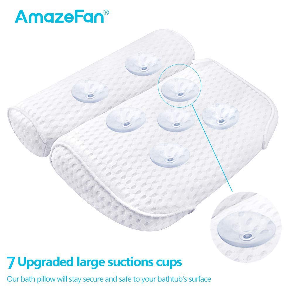 AmazeFan two-panel design supporting head and back for relaxed soaks
