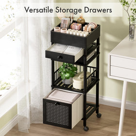Amazer compact cosmetic storage for bathrooms, saving counter space.