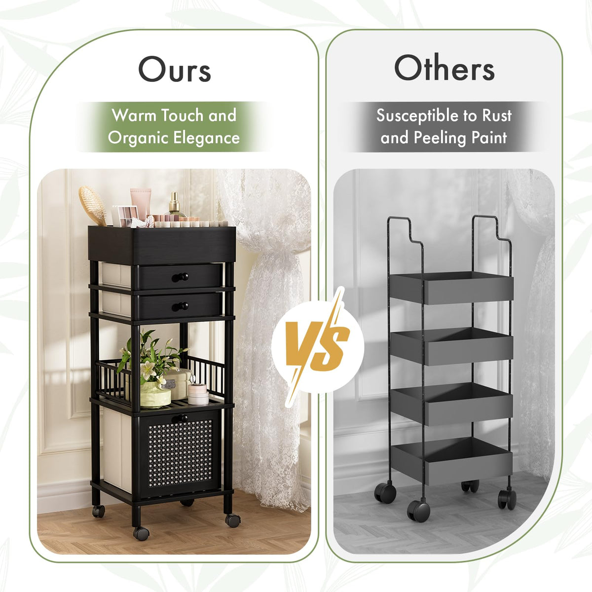 Amazer perfume and nail polish storage keeps items separated and accessible.