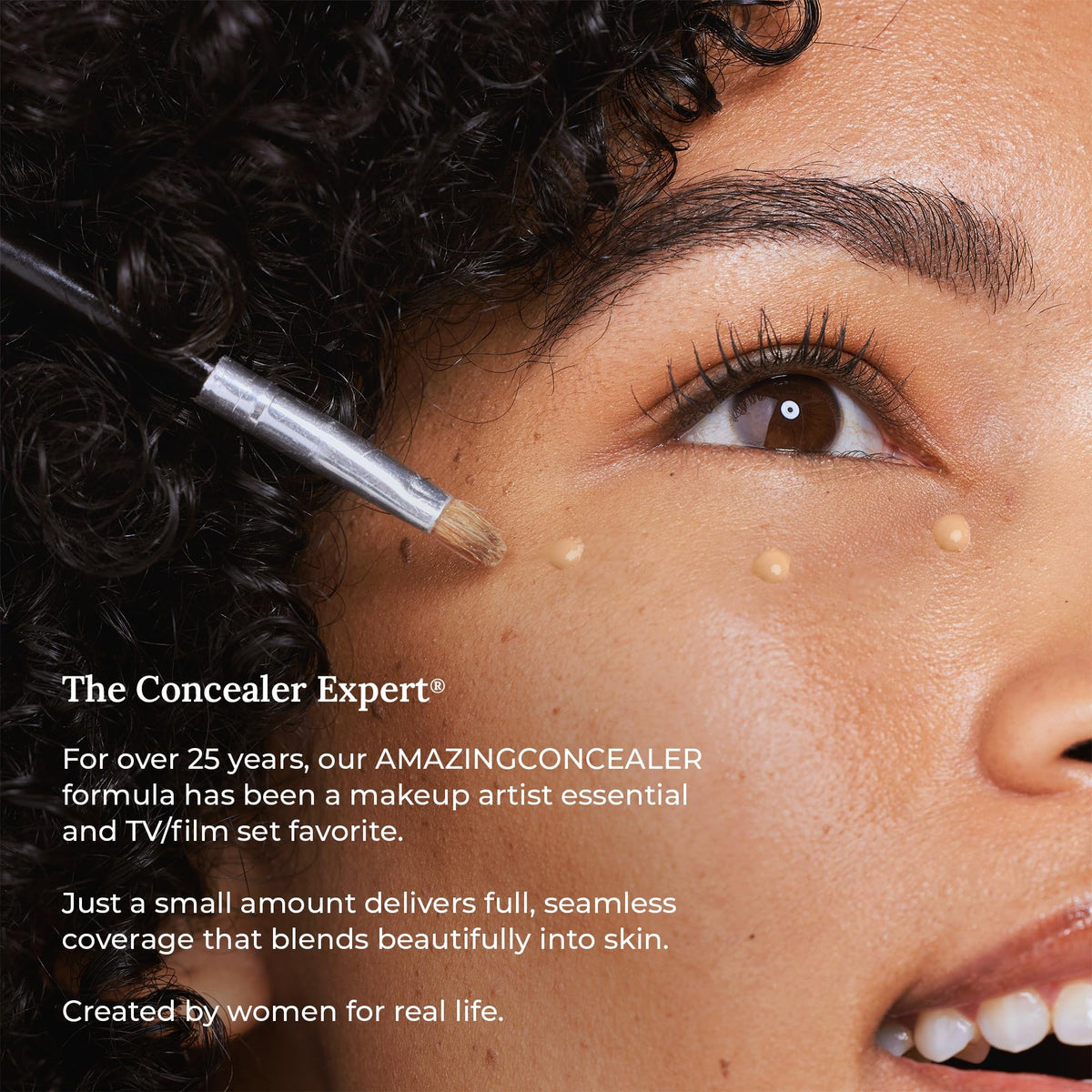 AmazingCosmetics Amazing Concealer application swatch blending smoothly