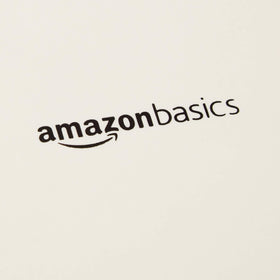 Amazon Basics neck pillow shows back-mounted suction cups for stability.
