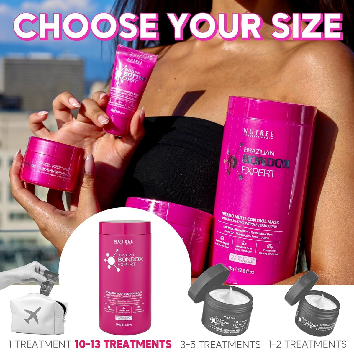 Amazonliss Bondox mask glow after use adds shine and manageability.