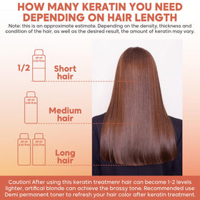 Amazonliss Tanino hair shine focus showing reflective strands and gloss.