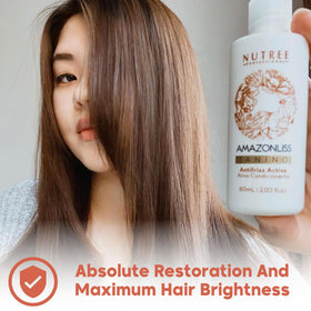 Amazonliss Tanino ingredients grape seed extract close-up emphasizing nourishing components.