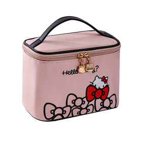 AmBealla makeup bag with brush holder keeps brushes organized and protected.