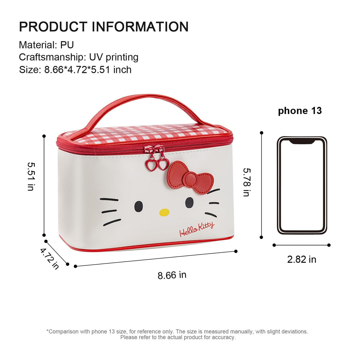 AmBealla makeup bag folds flat to save space in luggage.