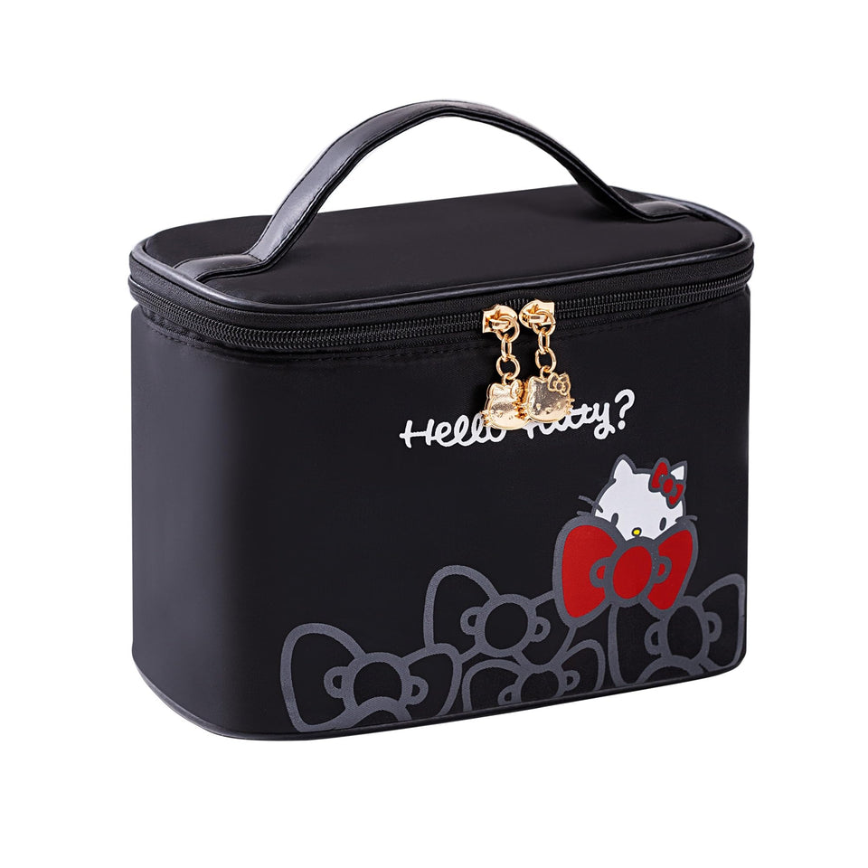 AmBealla makeup bag with brush holder keeps brushes organized for travel.