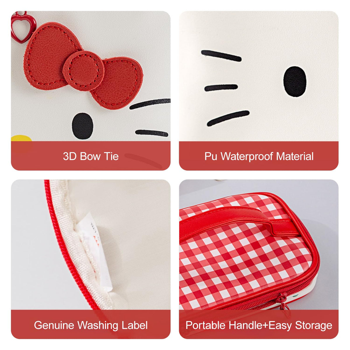 AmBealla makeup bag is versatile for cables, lunch, crafts, or office supplies.
