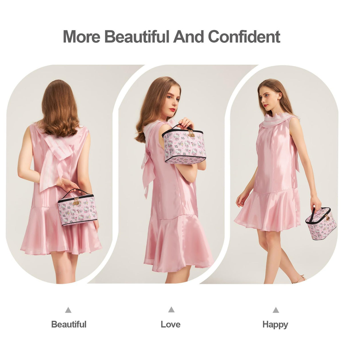 AmBealla bag includes a side pocket for lipstick and small jewelry.