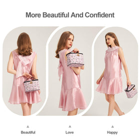 AmBealla bag includes a side pocket for lipstick and small jewelry.