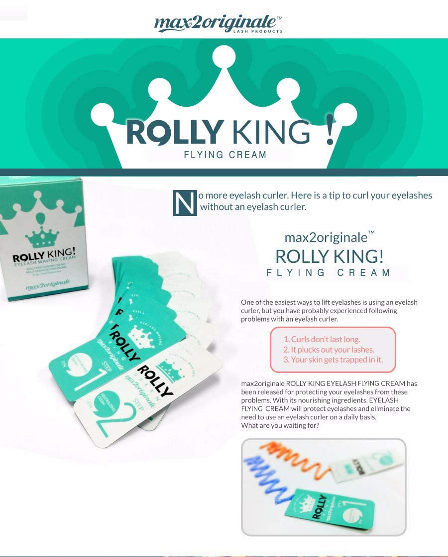 Amber Lash Rolly King Step 2 packaging supports final curl setting for lasting lift.
