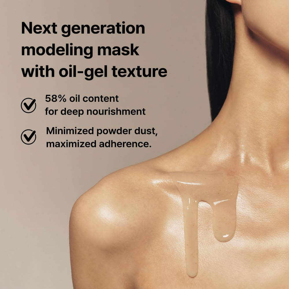 AMBER SECTION lemon shake mask application spreads evenly across skin for comfortable use.